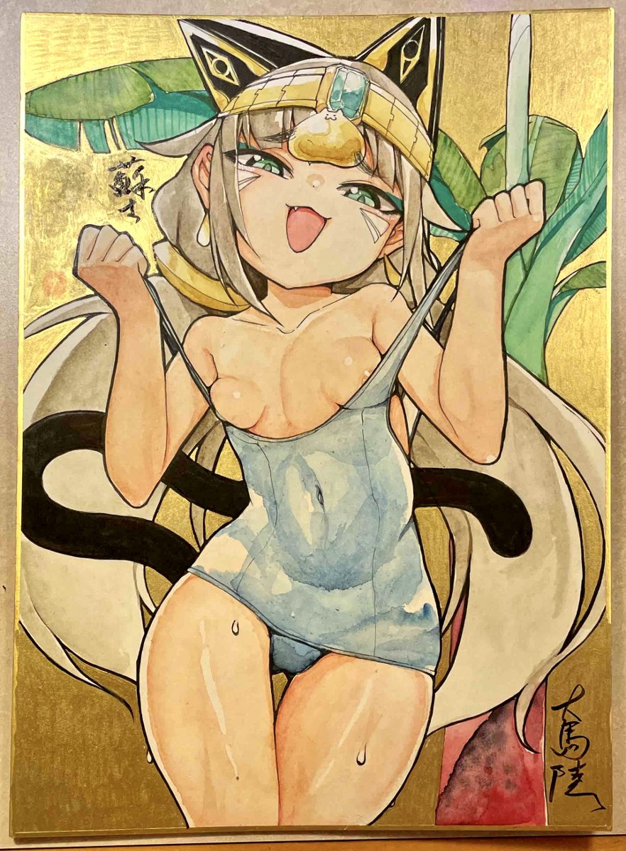 昔の私、色紙うますぎないか???? 