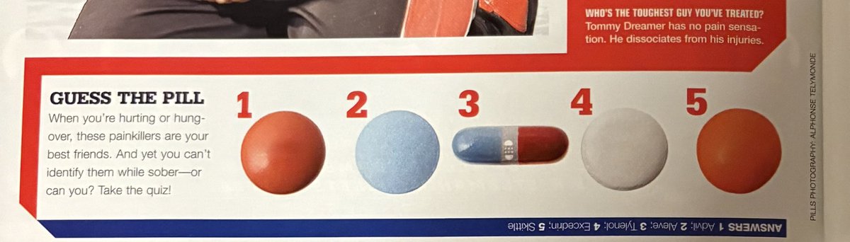 WrestleMagazine's tweet image. 2006 WWE Magazine ran a “Guess the Pill” feature