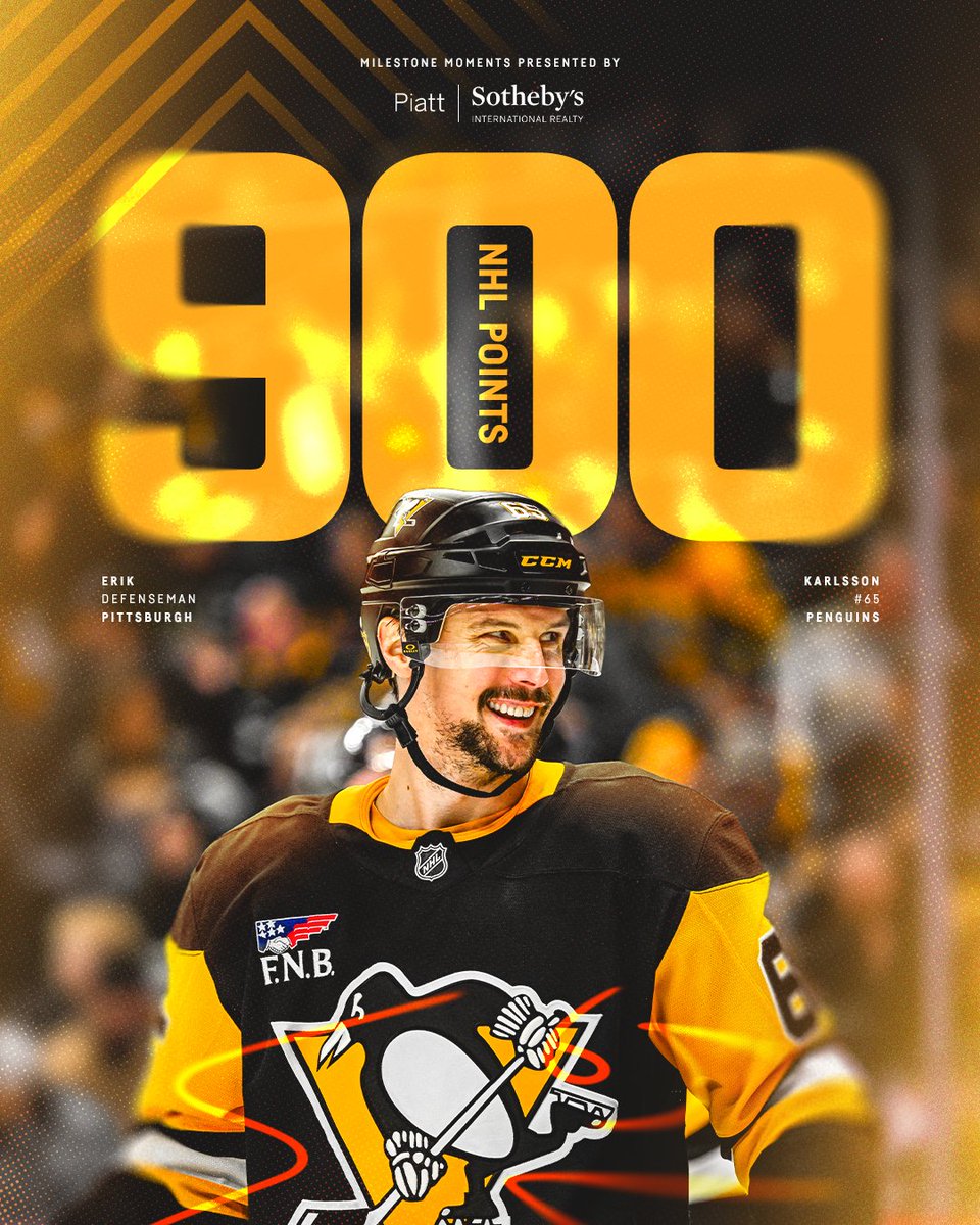 EK65 HITS 900!

Just the 14th defenseman ever to reach the mark. Congratulations, Karl! 👏