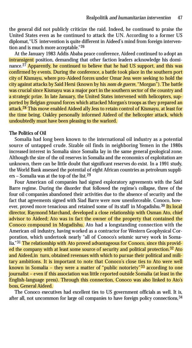 EIshmael_'s tweet image. Young Somalis, grab a coffee, tea, or camel milk and read this carefully.

American Oil companies and the Somali civil war!