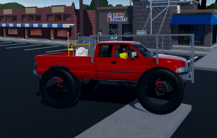 Kyru_Games's tweet photo. So I was deciding to hop on the game named Twisted and...I don't remember the wheels of this truck being THIS big-- https://t.co/LClJhuk4Pf