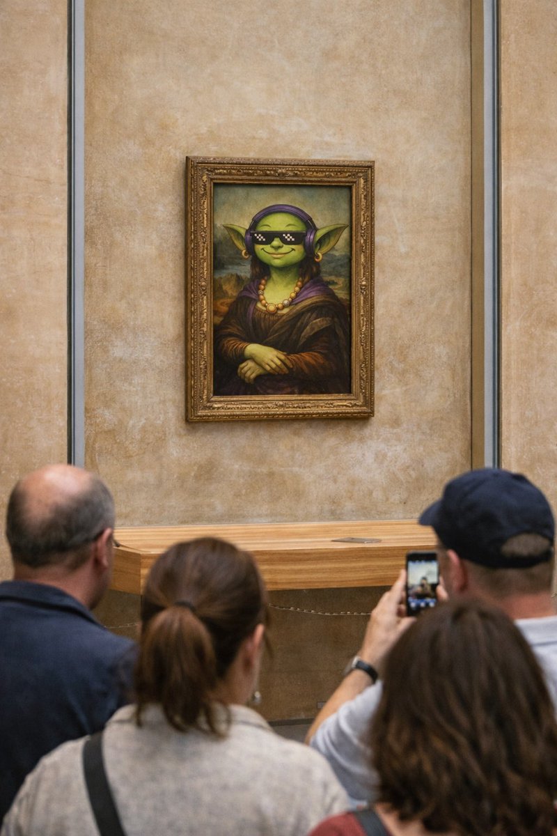 When you finally make it to the Louvre… and realize the Mona Lisa upgraded to LittleBoglin 😎🎨
Same mysterious smile. Extra swag. Zero regrets.

Art history just got goblin-fied.
Visit 👉 LittleBoglin.com

#LittleBoglin #BOG #MonaLisa #Louvre #CryptoArt #MemeCoin