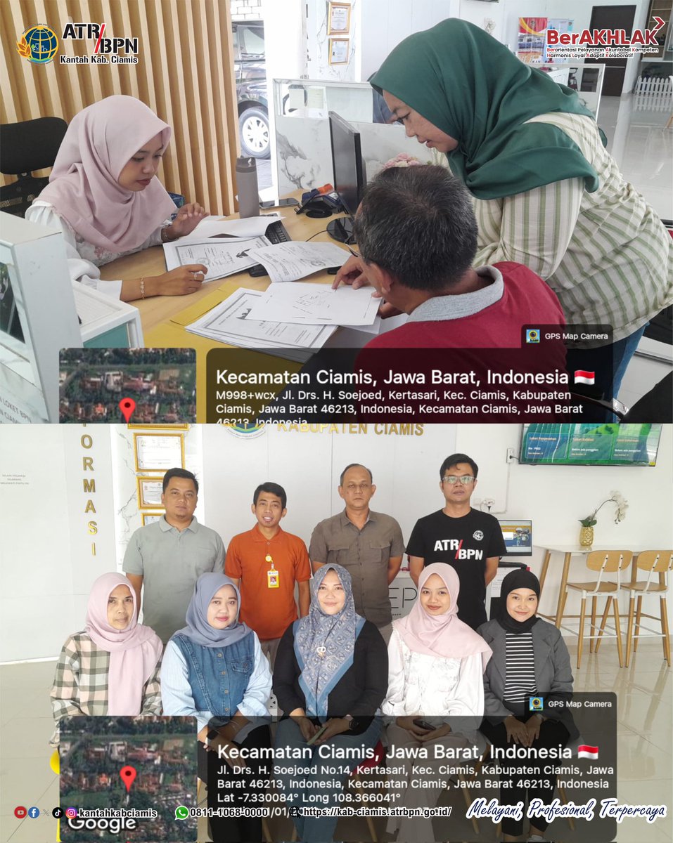 Hari Ketiga Kantor Pertanahan Kabupaten lakukan layanan pertanahan di Hari Libur Tahun baru, jam operasional 09.00 WIB s.d 12.00WIB .. #melayaniprofesionalterpercaya