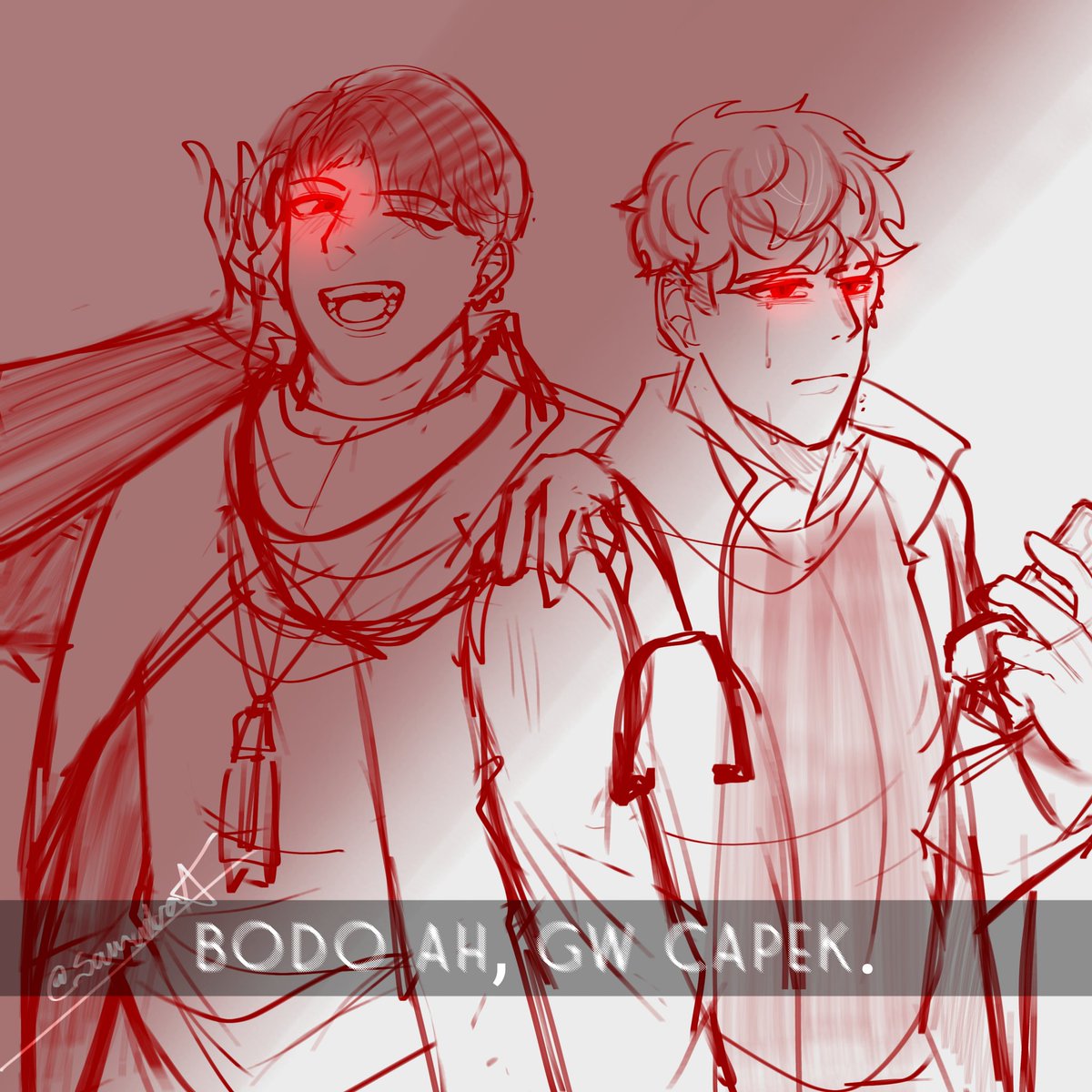 Hari-hari Jordan dikendaliin virus (Iya, Alex), aowkaowk.
Stetoskopnya dimainin :b
---
Tags:
#alexjordan #troublemaker #troublemakerfanart #jordansantoso #alexmathias #kamenriderexaid #au #WhatIf