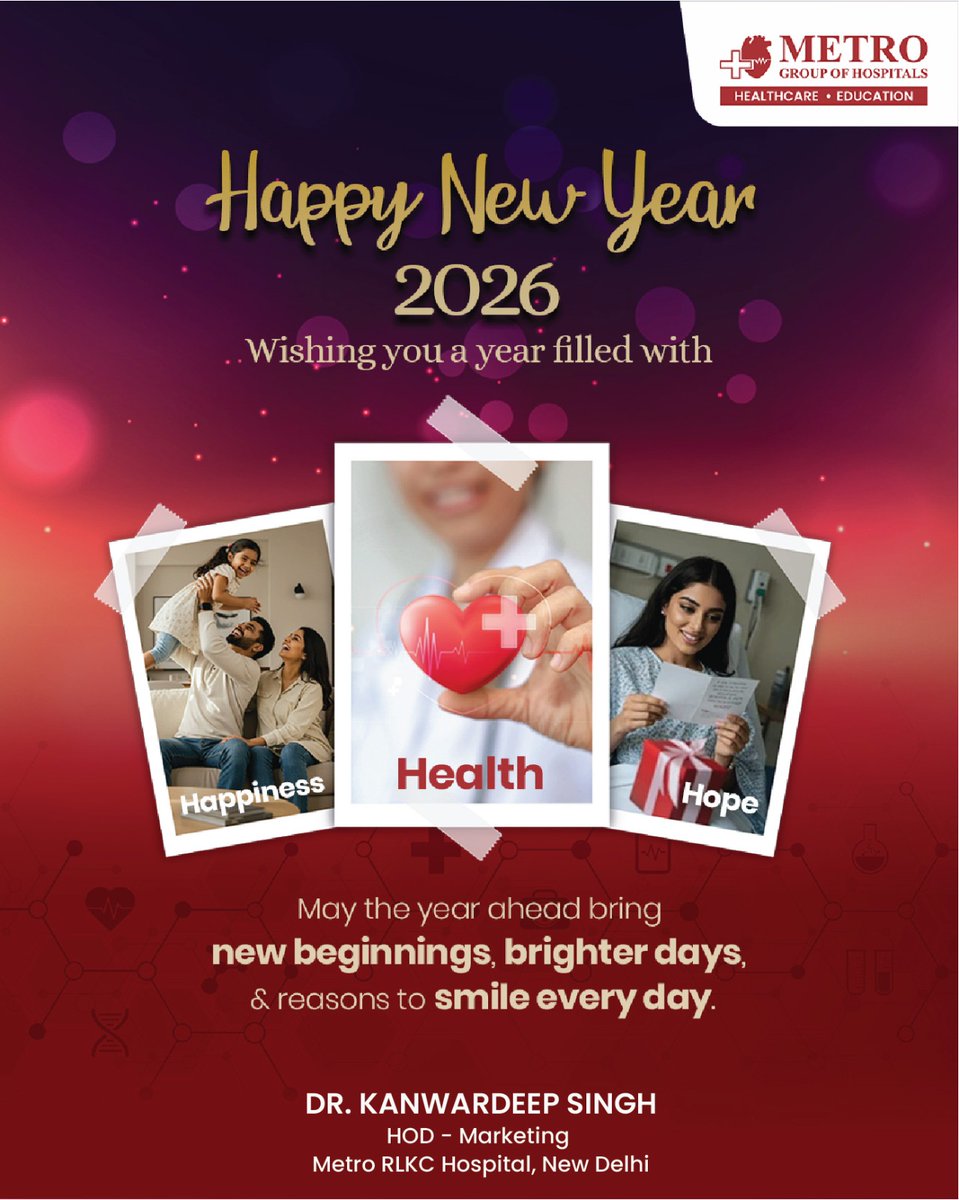 Kanwar1976's tweet photo. @DoctorAjayita Happy New Year 2026!
As we welcome a new year, I wish you good health, peace of mind, and happiness every day. May this year bring strength to your body, calm to your mind, and joy to your life. Stay healthy and take care.

Best wishes - #KD🇮🇳 https://t.co/NUxF2ROFbV