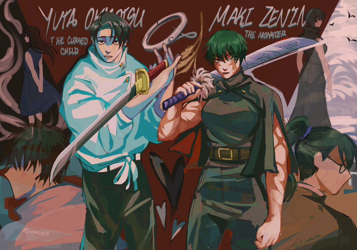 ELumina_liz's tweet image. the jjk couple ever
 #ytmk #yutamaki #jjk