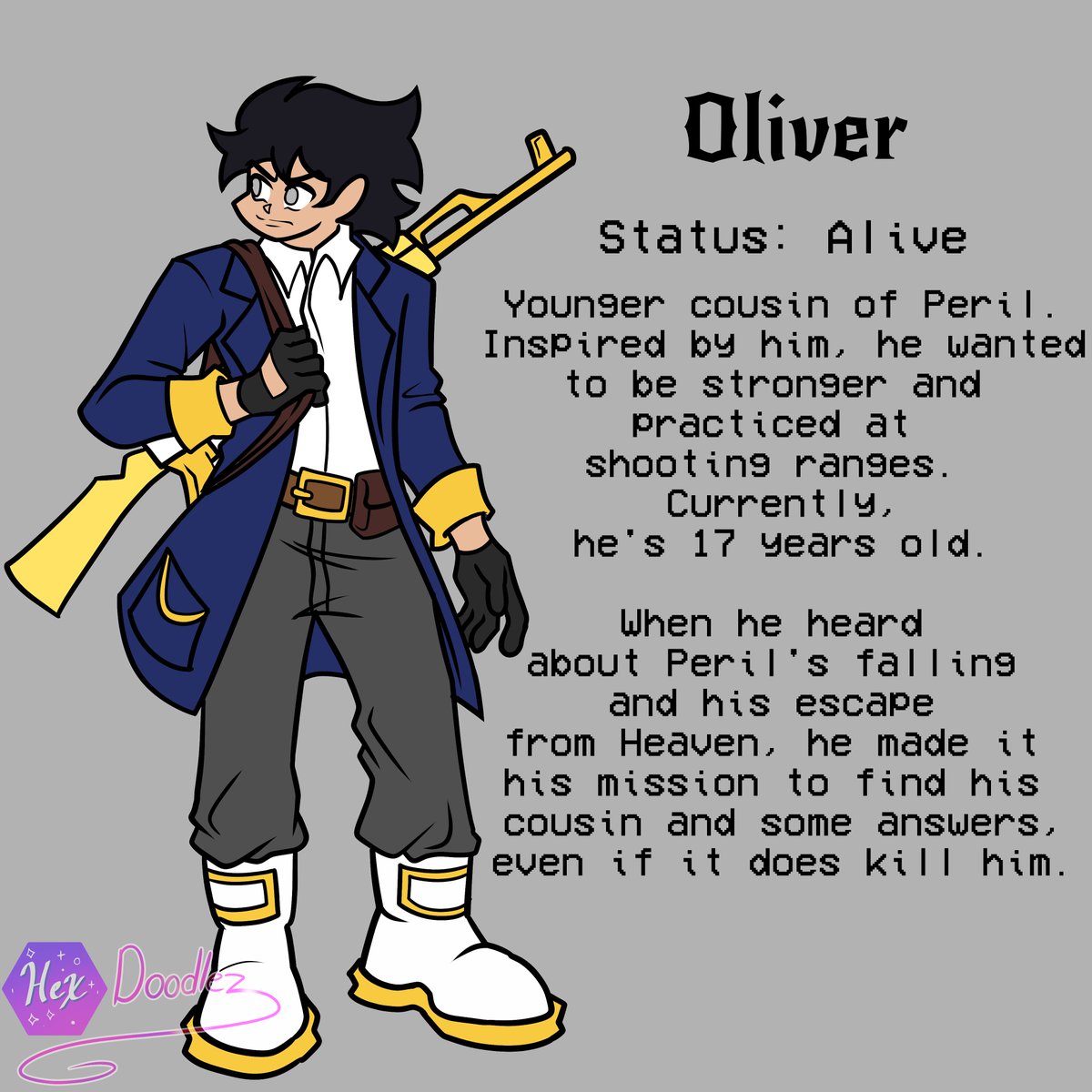 HexDoodlez's tweet photo. Peril's lil cousin, Oliver is here!
#fnfperil #fnfsillybilly #FNF https://t.co/o4oqQD3a6O