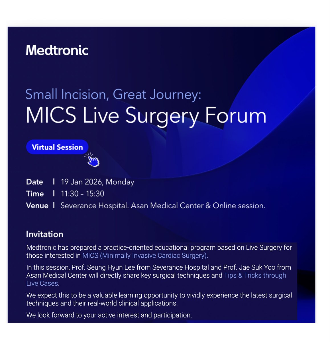 mdyoo77's tweet photo. We are hosting a Liver Surgery session on Monday, January 19, 2026 (KST). We look forward to the active participation of anyone interested in this field. 
https://t.co/eyIztN7ji6 https://t.co/3tULzQ7AV6