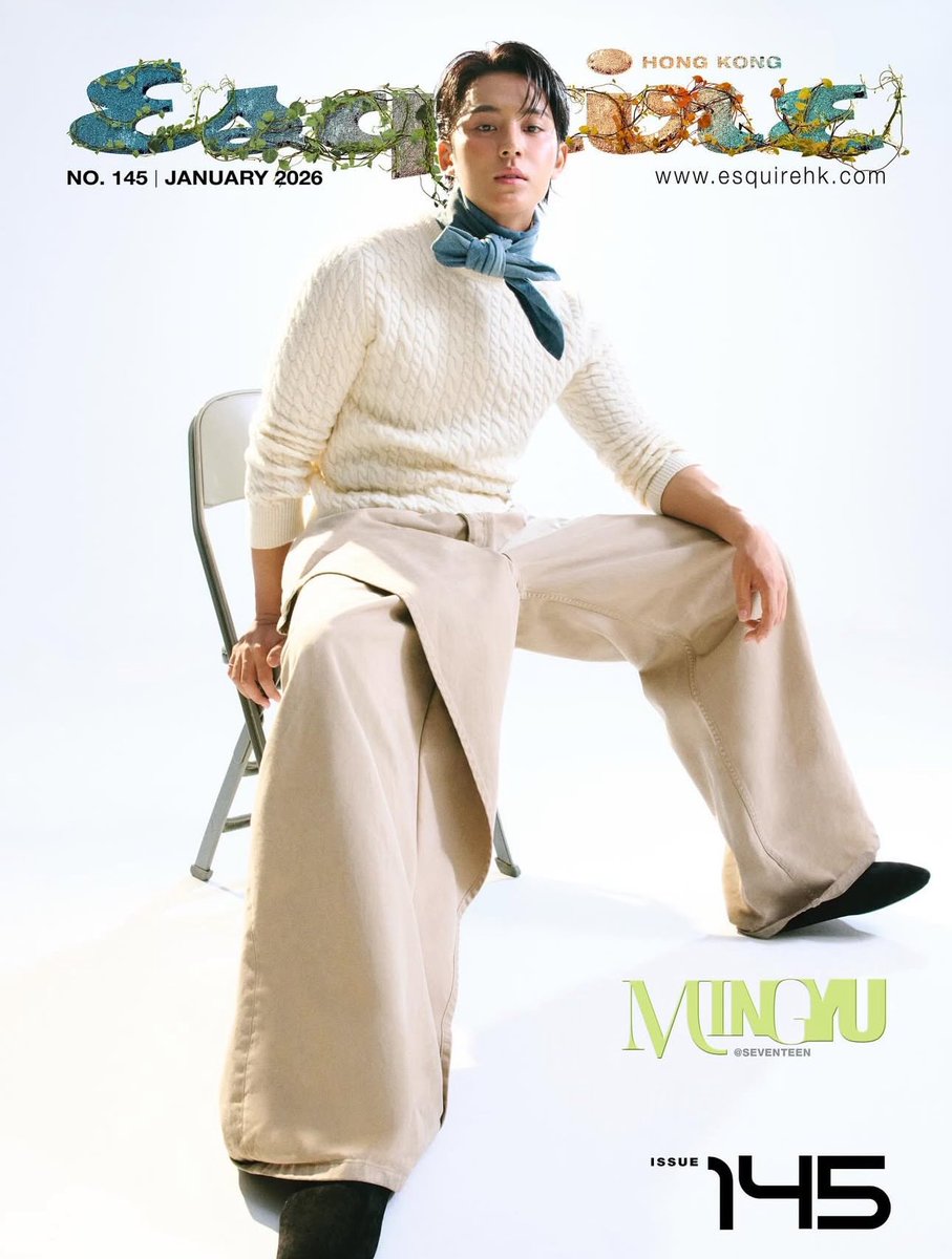 gyuszones's tweet photo. Dior Brand Ambassador Mingyu once again on the cover of Esquire HK, leading readers to a beautiful new year in the January issue. #MINGYU #민규 https://t.co/lUSefzbOyq