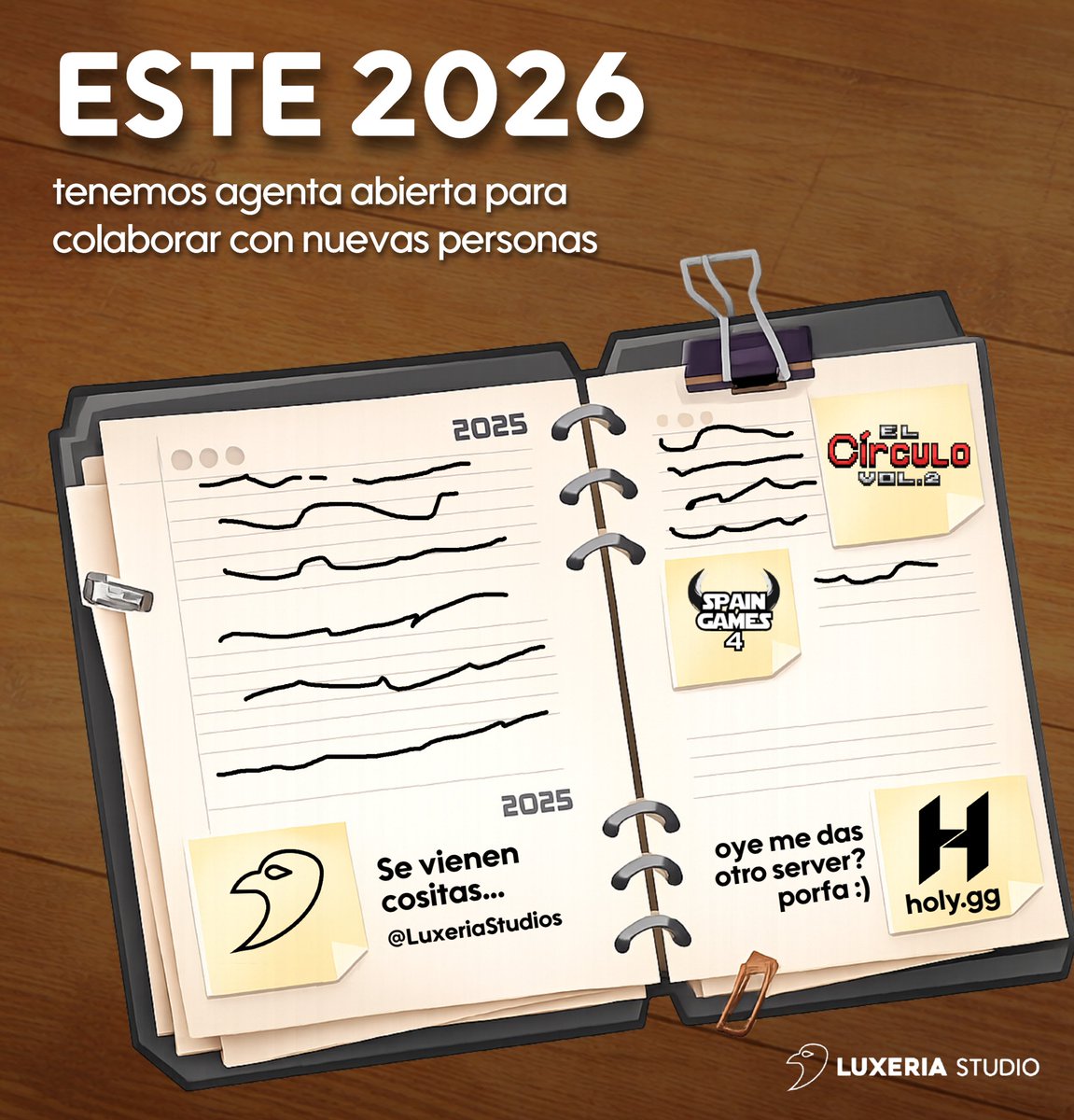 ¡Para celebrar el inicio del año nuevo, hemos decidido abrir agenda para nuevos proyectos! ❤️

Ofrecemos experiencias de calidad a todo tipo de precios y de todos los tamaños, grandes, medianos y pequeños. 🙂

Si te interesa trabajar con nosotros, ¡Contáctanos y lo hablamos! 📩