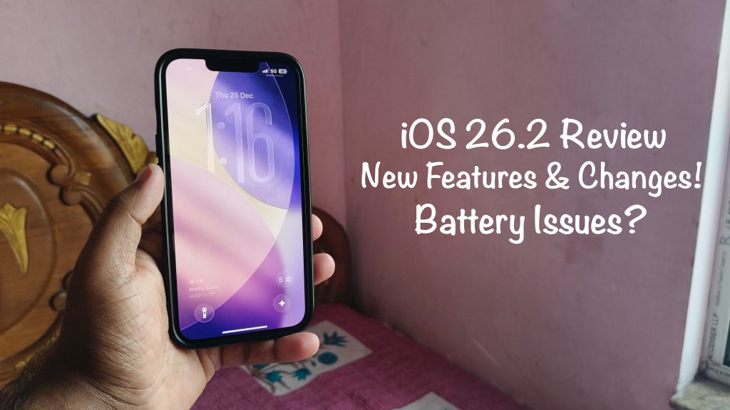 iamAzharAli_786's tweet photo. iOS 26.2 Final Review: All New Features &amp; Changes + Battery Life Update feat. iPhone 13!
https://t.co/MFe20l2rOq

#iOS26 #AppleiPhone #AppleIndia #iPhone13 #ShotOnOPPO #OPPOReno12 #YouTube #YouTubeIndia #Technology #TechVideo #Hindi #XPost #XIndia #X #iOS26Features #iOS26Update https://t.co/SsSyWv0E8E