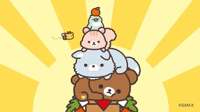 森のみんなで鏡餅〜!