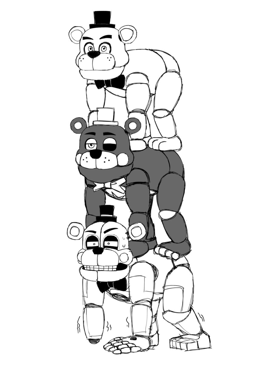 We Bare Bears 
🤎🖤🤍
#FNAF