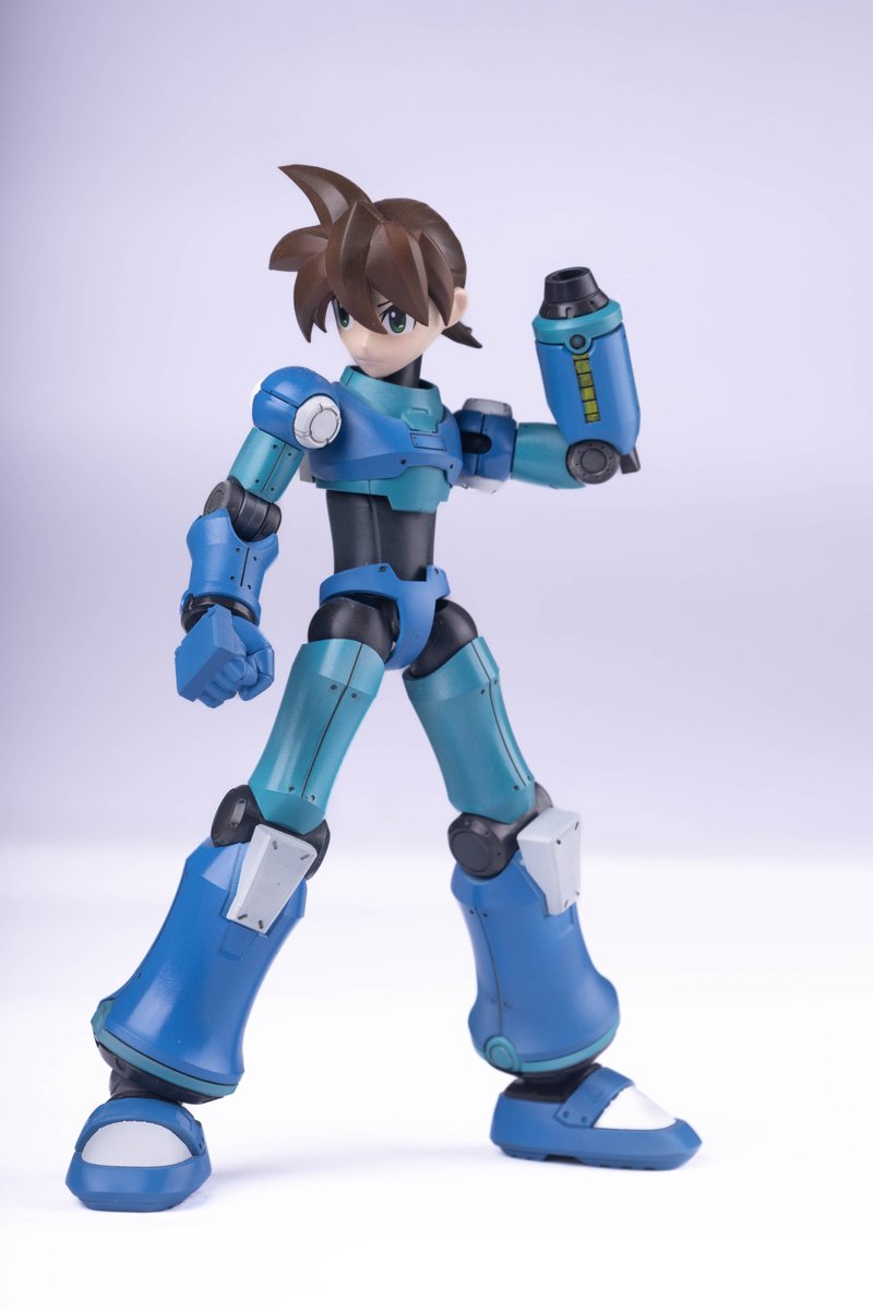 HOWSHIH's tweet image. 初めてDASHシリーズのキットを制作しました。
WF2026Wにて販売予定です。（※現在、版権審査待ち）
本キットは、
HOBBY BASE製の市販関節改造パーツを使用して組み立てる仕様となっています。

#ロックマンX #ロックマン #rockman #megaman #megamanx #rockmanX #megamanlegend