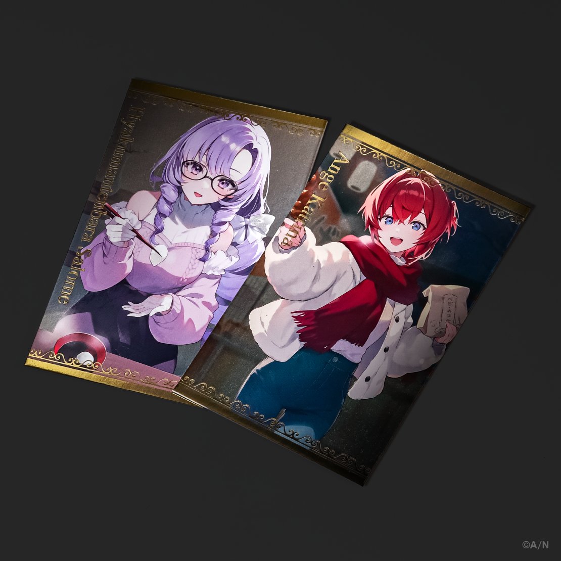 2*送様 伊波ライ ボイスビジュアルカード ボイスビジュアルカード 紹介】 背景にメタリック感がある光沢加工を