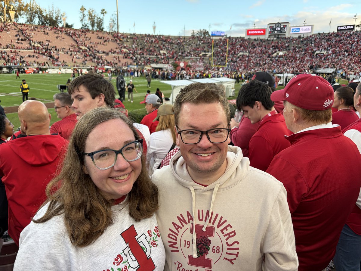 What an absolute dream of a day. #iufb #RoseBowl #NeverDaunted