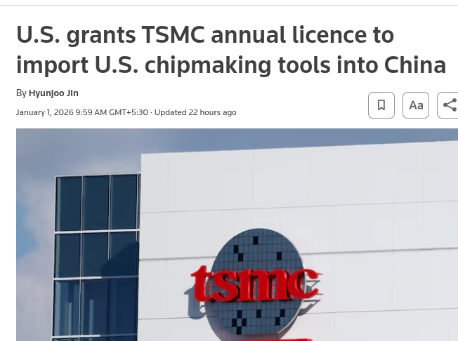 tsmc nanjing headline