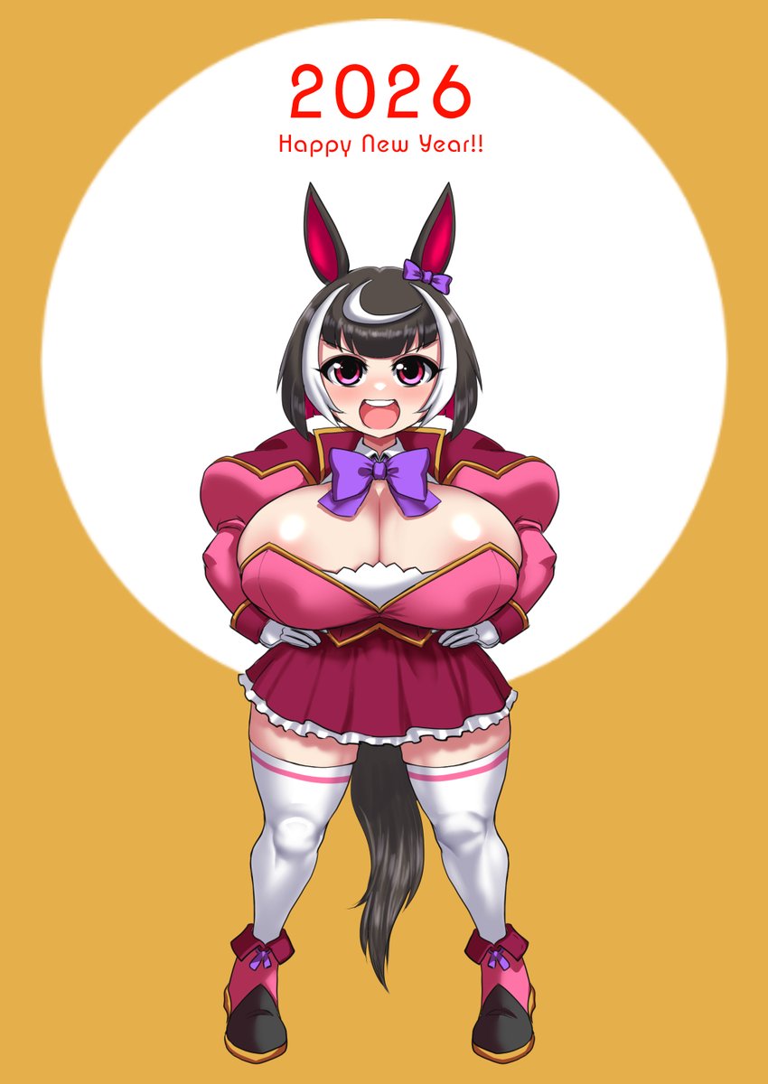 新年描き初め!!
午年ということでナニワデスアクメちゃんリデザイン 