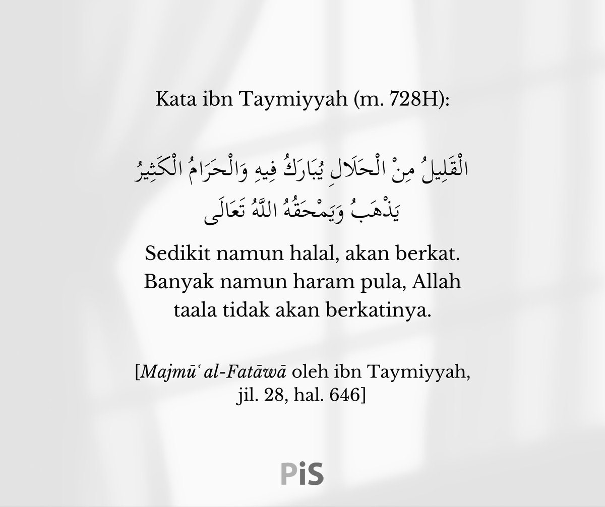 Sedikit namun berkat.