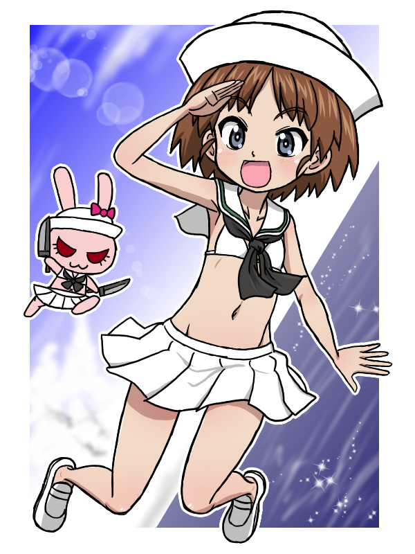 #週末ガルパンお絵描き120分一本勝負20260101〜4
#週末ガルパンお絵描き120分一本勝負　
お題「描き初め」
という事でやはり最初は最推し阪口桂利奈ちゃんです
らぶらぶ作戦アニメ公開中ですのでコミックス10巻巻頭カラーに出てるサメさんチームとの合同チームイナバさんチームでのスタイルです