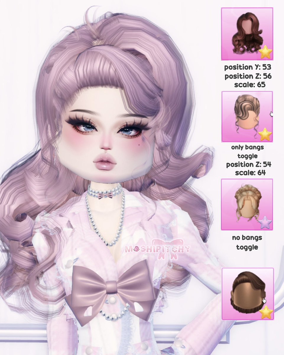 moshipitchy's tweet image. ⋆.𐙚 ̊🌷Some cute hair combo tutorials