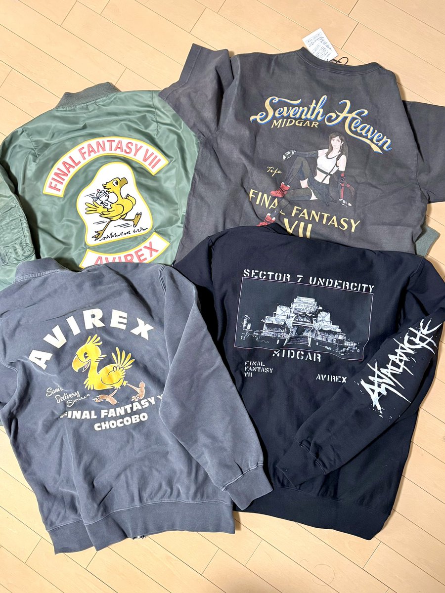 AVIREX × FINAL FANTASY VII TIFA Tシャツ XL XL AVIREX FINAL FANTASY