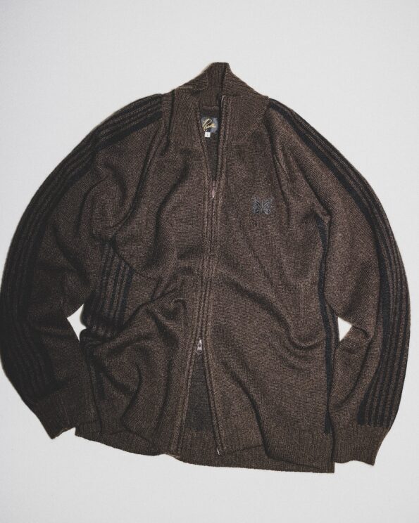 BEAMS 別注 NEEDLES Mohair Track Jacket 紫×黒 BEAMS × NEEDLES
