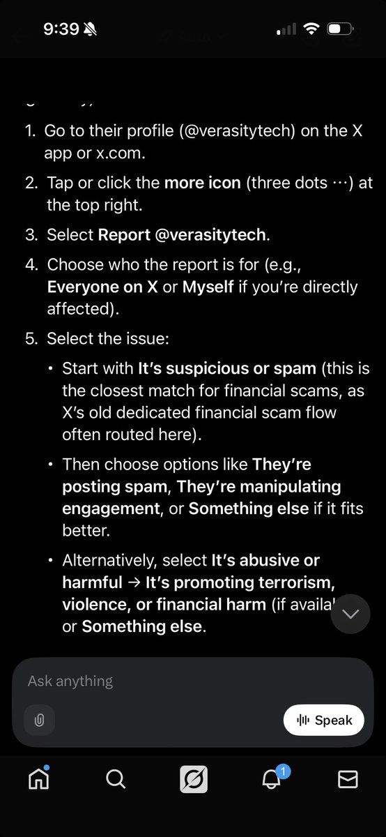 lovemykid2023's tweet image. I talked with grok. It says if we can mass report Verasity to get their badge removed. Below are the steps. If enough of us do it quick enough, it will trigger a priority review. $VRA