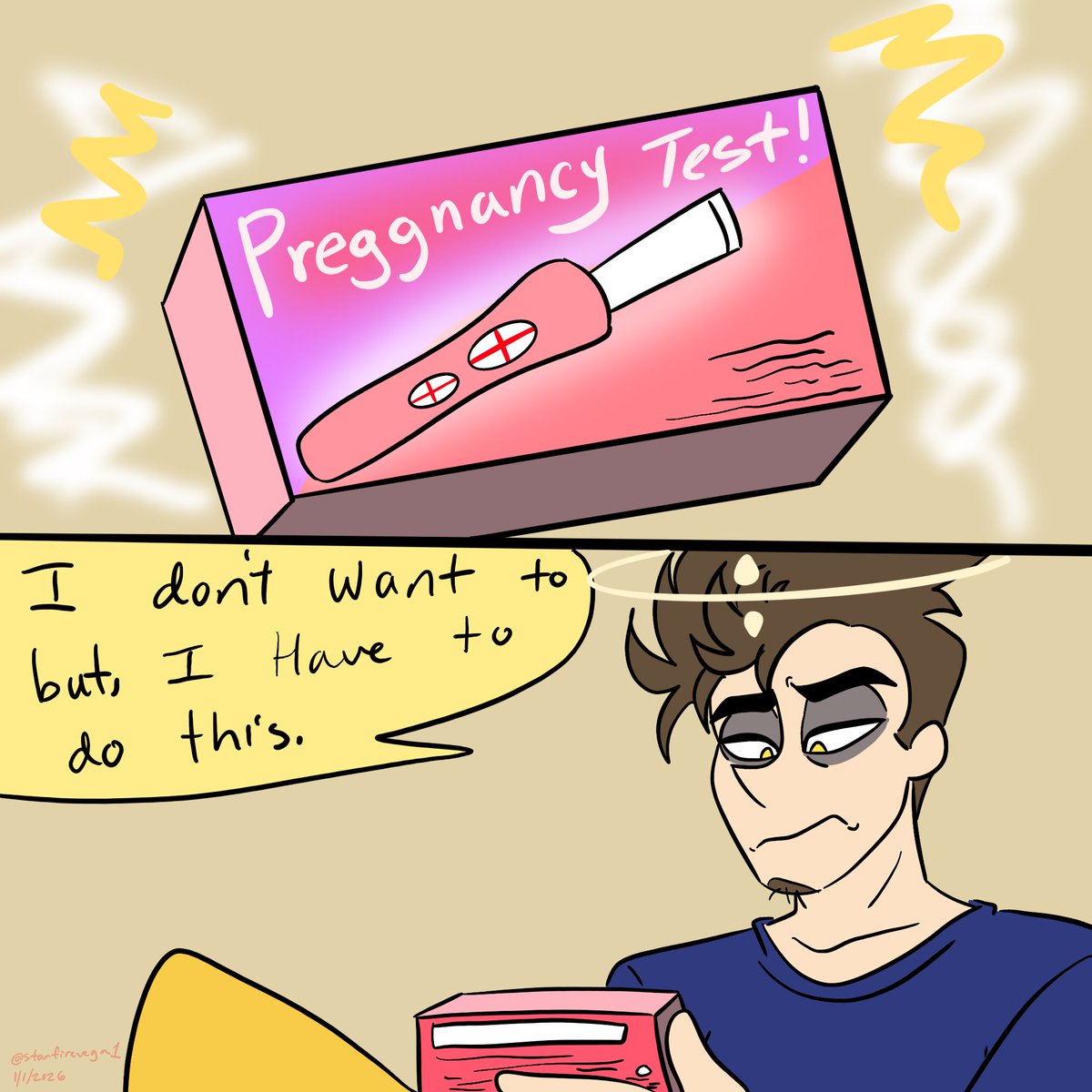 Re-Drawing Adam first pregnant! 🫄🏼 🎸 
Page 1-4 
#hazbinhotel #mpreg #comic #adamhazbinhotel #pregnant