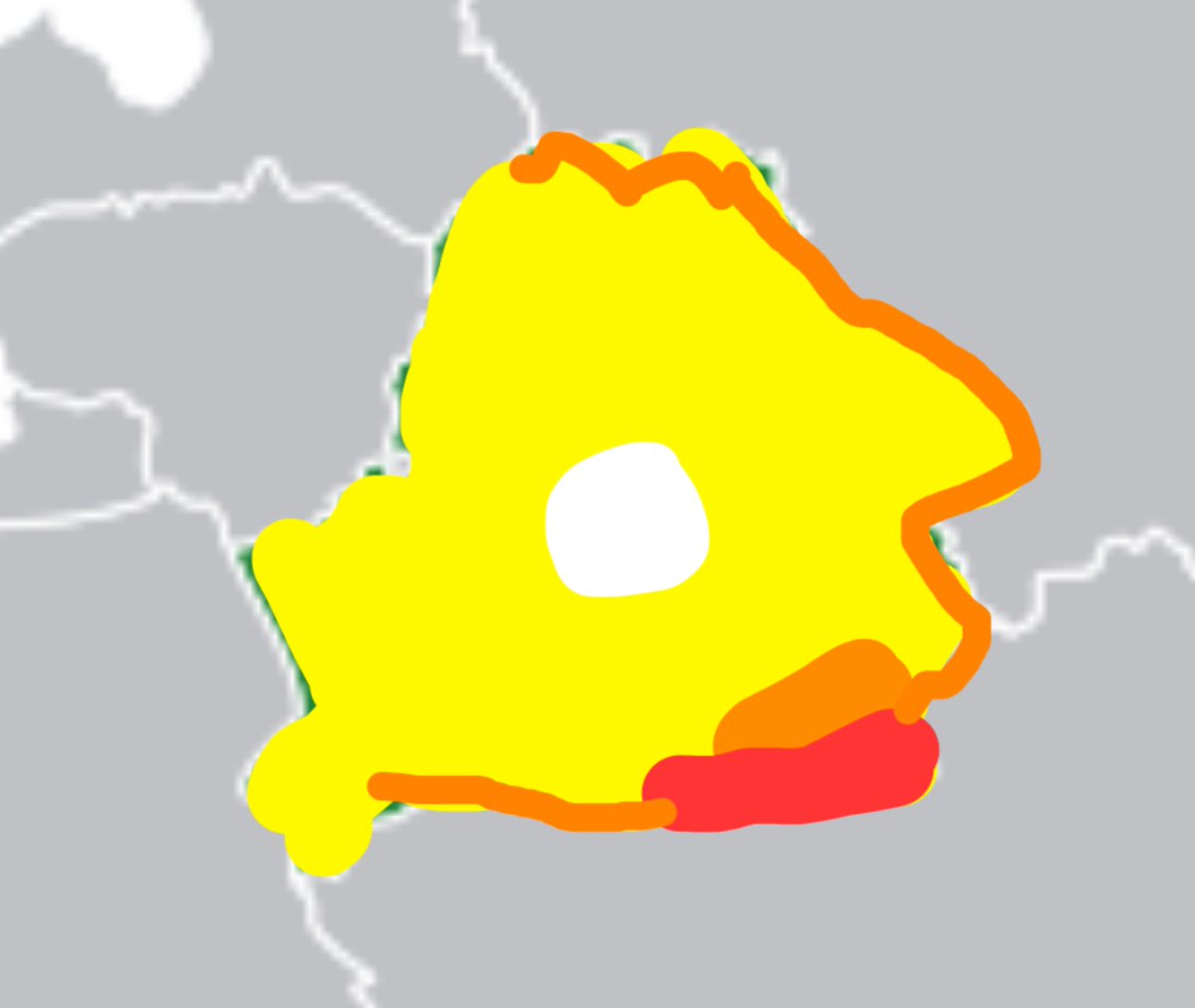 正直ベラルーシの危険レベルってこんな感じだよね（色は外務省安全