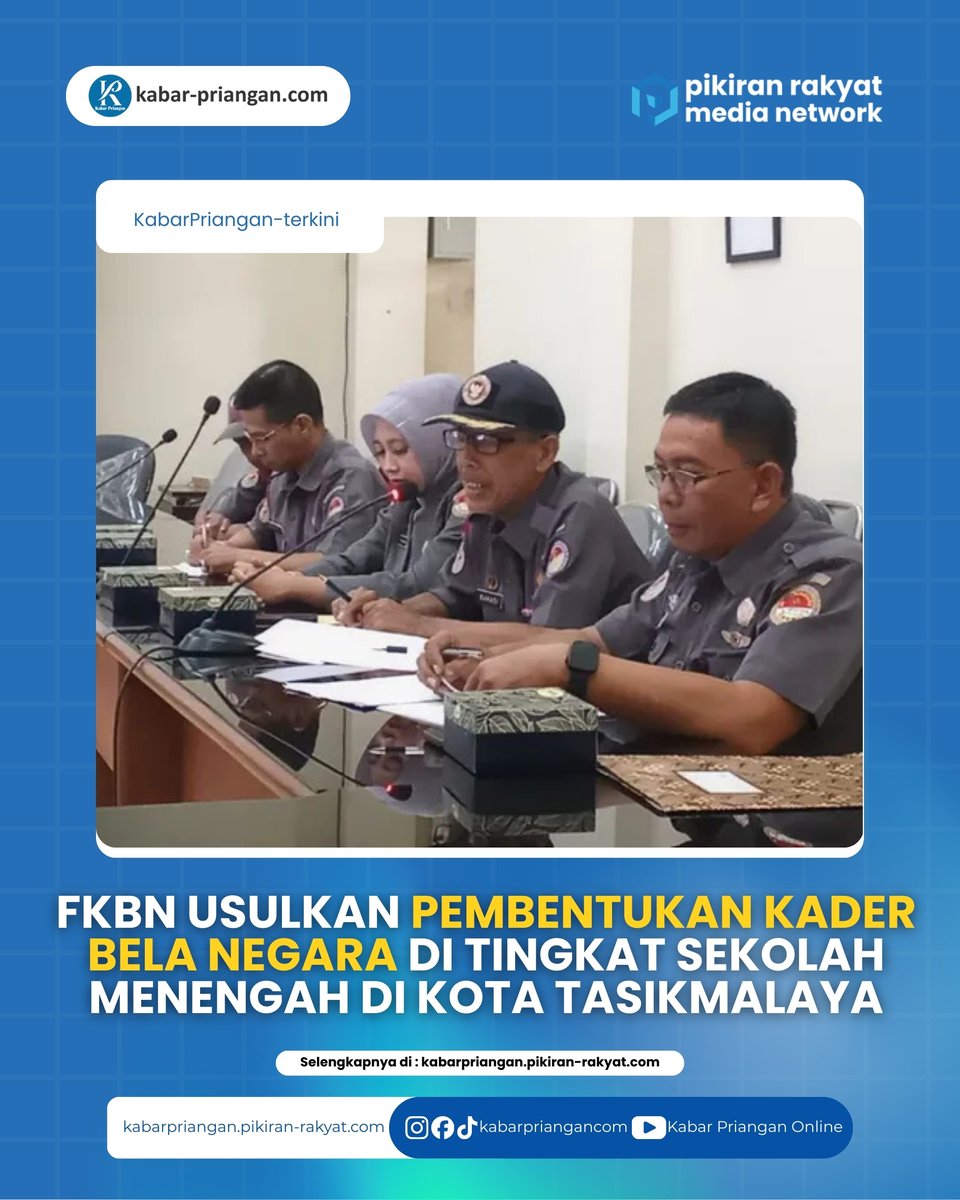 Forum Kader Bela Negara (FKBN) menggelar audiensi bersama Kantor Cabang Dinas (KCD) Wilayah XII Jawa Barat, Dinas Pendidikan, Badan Kesbangpol, serta DPRD Kota Tasikmalaya. 

Selengkapnya kabarpriangan.pikiran-rakyat.com/kabar-priangan…