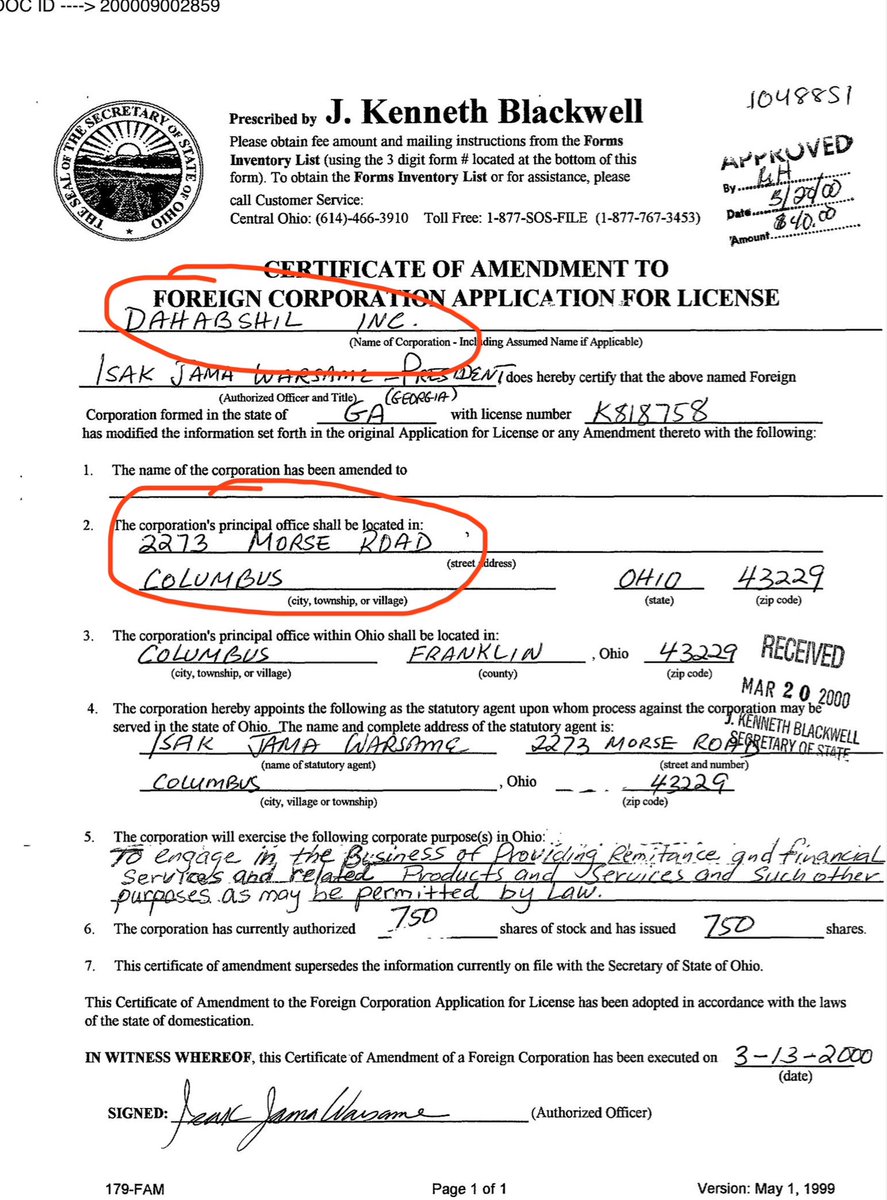 libsoftiktok's tweet image. Omg

Somalia’s Minister of Foreign Affairs who owns a healthcare company in Ohio receiving tax dollars, also owns another LLC with the SAME ADDRESS as the somali money transfer org accused of funding t*rrorism.

His business partner appears to work for the money transfer org too.…