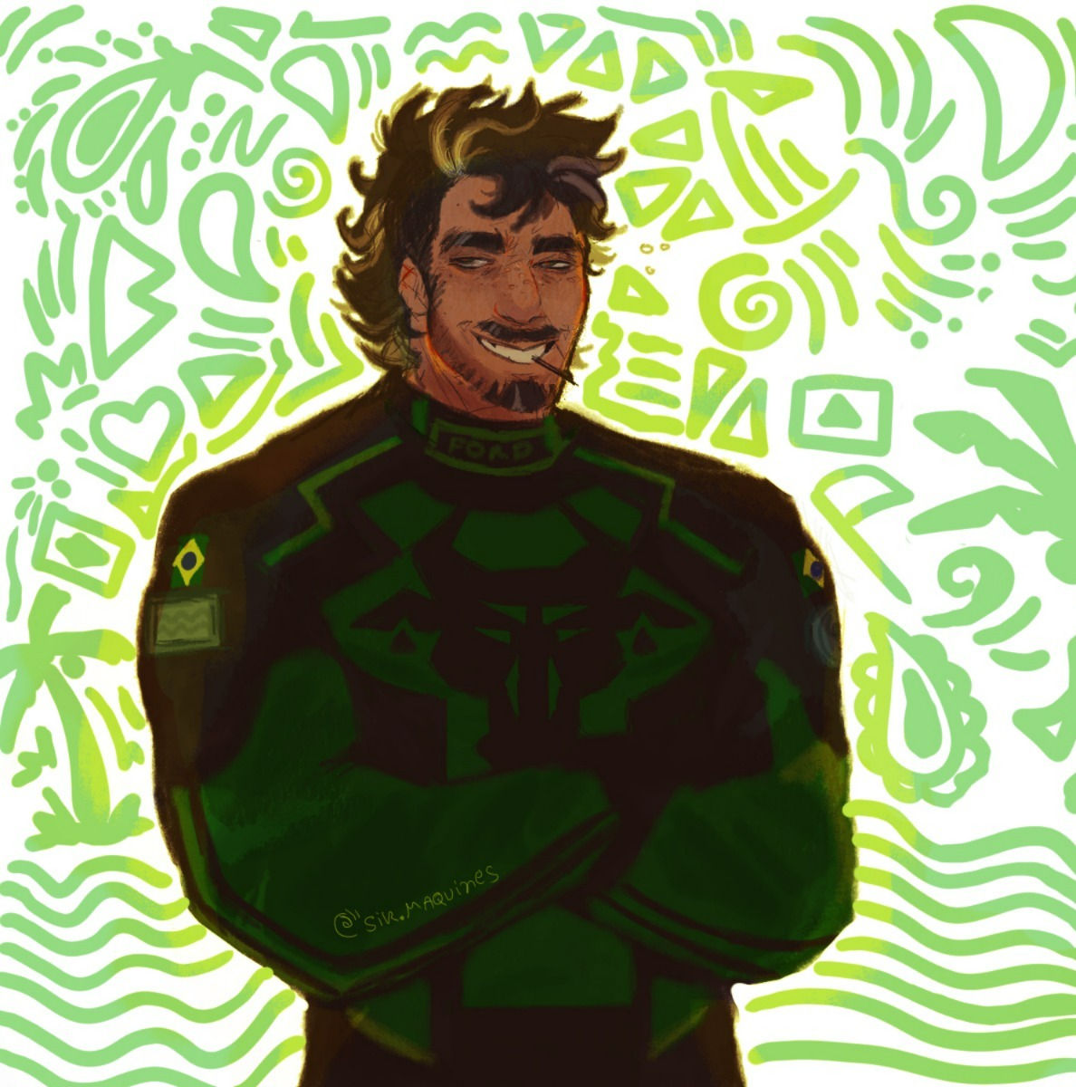 A beautifully designed piece of art to start a prosperous new year, yeahhhh!

I could only start the year with my Brazilian! 

#oc