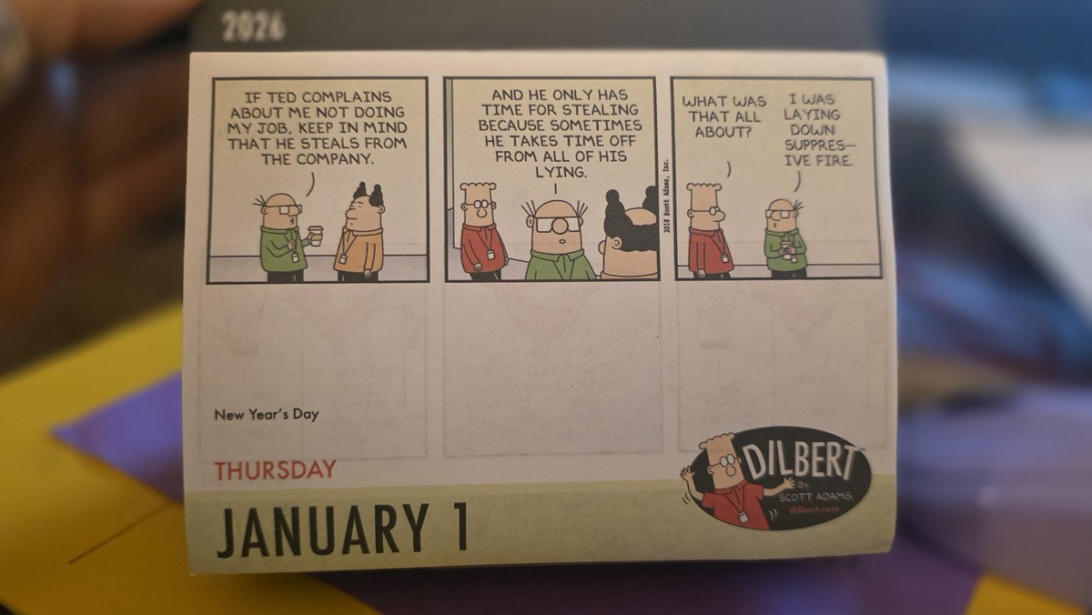 LLLLegz's tweet photo. @ScottAdamsSays Starting off my New Year! Thank You! https://t.co/Zpa8q9uou3