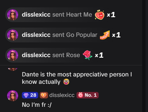 Avxrnightdantex's tweet photo. STREAMING ON THREE PLATFORMS EVERYDAY! TIKTOK, TWITCH, AND YOUTUBE! SO LIKE WE GONNA TALK ABOUT THIS ? 🥺 LOVE MY BESTIEEEE. YOU GOT SOME EXPLAINING 🙂🖤 @disslexicc https://t.co/W1FXAkitnW