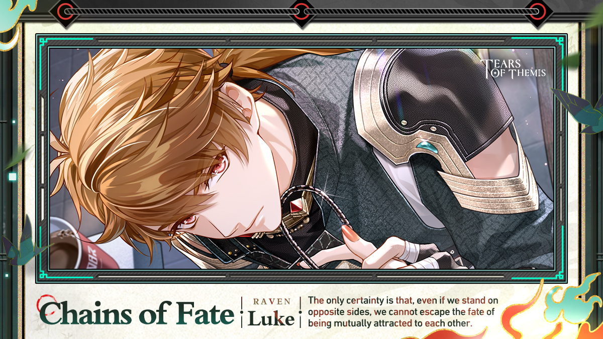 TearsofThemisEN's tweet image. Time flows like water.
Sun and moon reunite.
Fates entwine.
Life drifts like a dream.

※ Advice from DAVIS: The Limited-Time Event, Omni-Spirits Bureau: Dark Fates, is now available! Join him in exploring Hexu City in-game.

#TearsOfThemis
