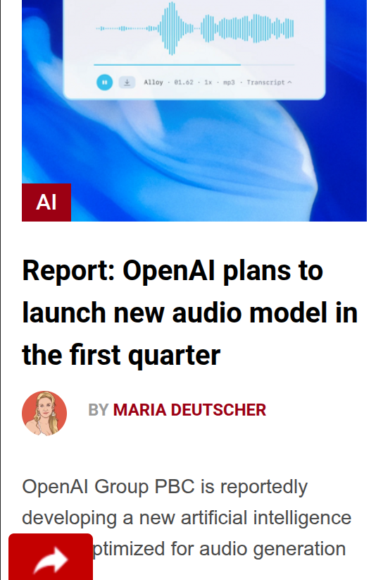 audio model news screenshot