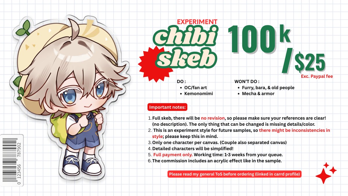 keijonomoto's tweet image. ✨ CHIBI COMMISSIONS OPEN ✨
I’m opening a quick batch of commissions to help cover medical bills

Please note: Slots are very limited as I get dizzy easily right now and need to manage my screen time carefully 

Every share helps a lot! More samples and order form in the thread