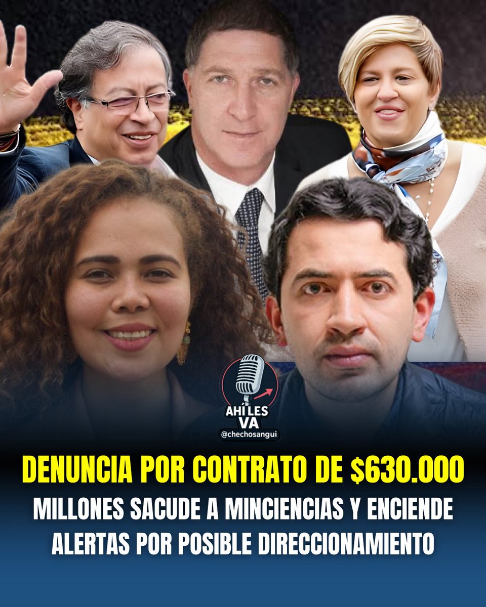 chechosangui's tweet photo. 🧠 Una denuncia encendió las alarmas en el Ministerio de Ciencia. El concejal Daniel Briceño advirtió sobre un contrato por más de 630.000 millones de pesos para inteligencia artificial que estaría a punto de adjudicarse en un proceso cuestionado.

📄 Según explicó, varias empresas quedaron por fuera porque no se les permitió corregir errores, dejando a una sola habilitada, lo que despierta sospechas de direccionamiento.

🏢 La empresa señalada es Internexa, dirigida por Saúl Kattan, a quien Briceño vincula con el c��rculo cercano del poder, lo que genera alertas por un posible conflicto de intereses.

💰 El mayor riesgo, advierte el concejal, es que en un contrato de este tamaño hasta un 10% del dinero podría perderse, más de 60.000 millones, si el proceso no es transparente.