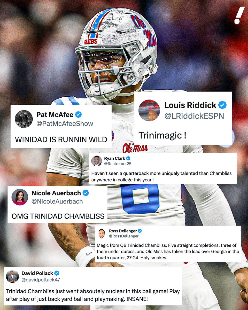 Trinidad Chambliss has set the college football world on fire 🔥
