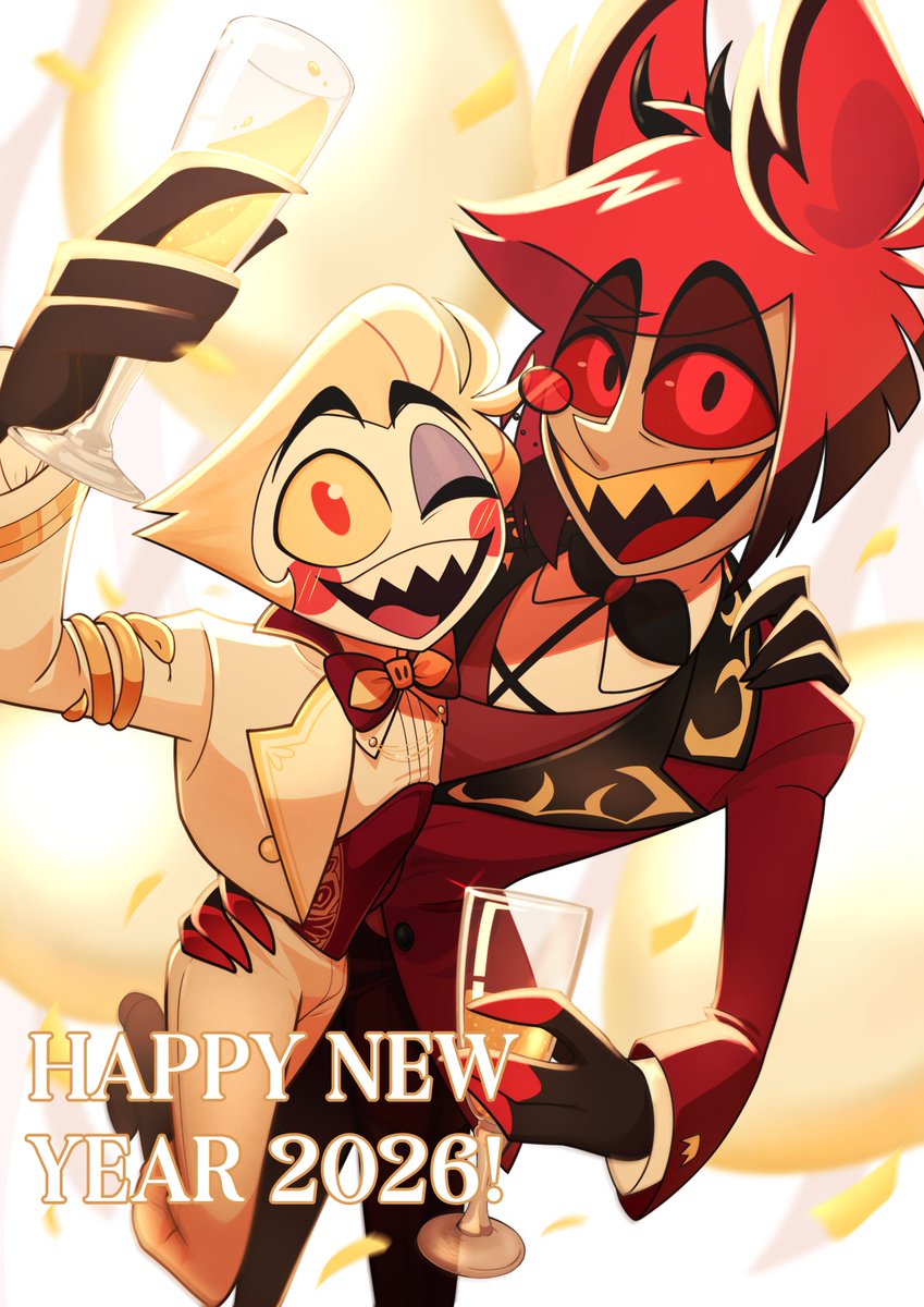 kirypaw's tweet image. Happy New Year! 🎇💫

#hazbinhotel #radioapple #hazbinhotelfanart