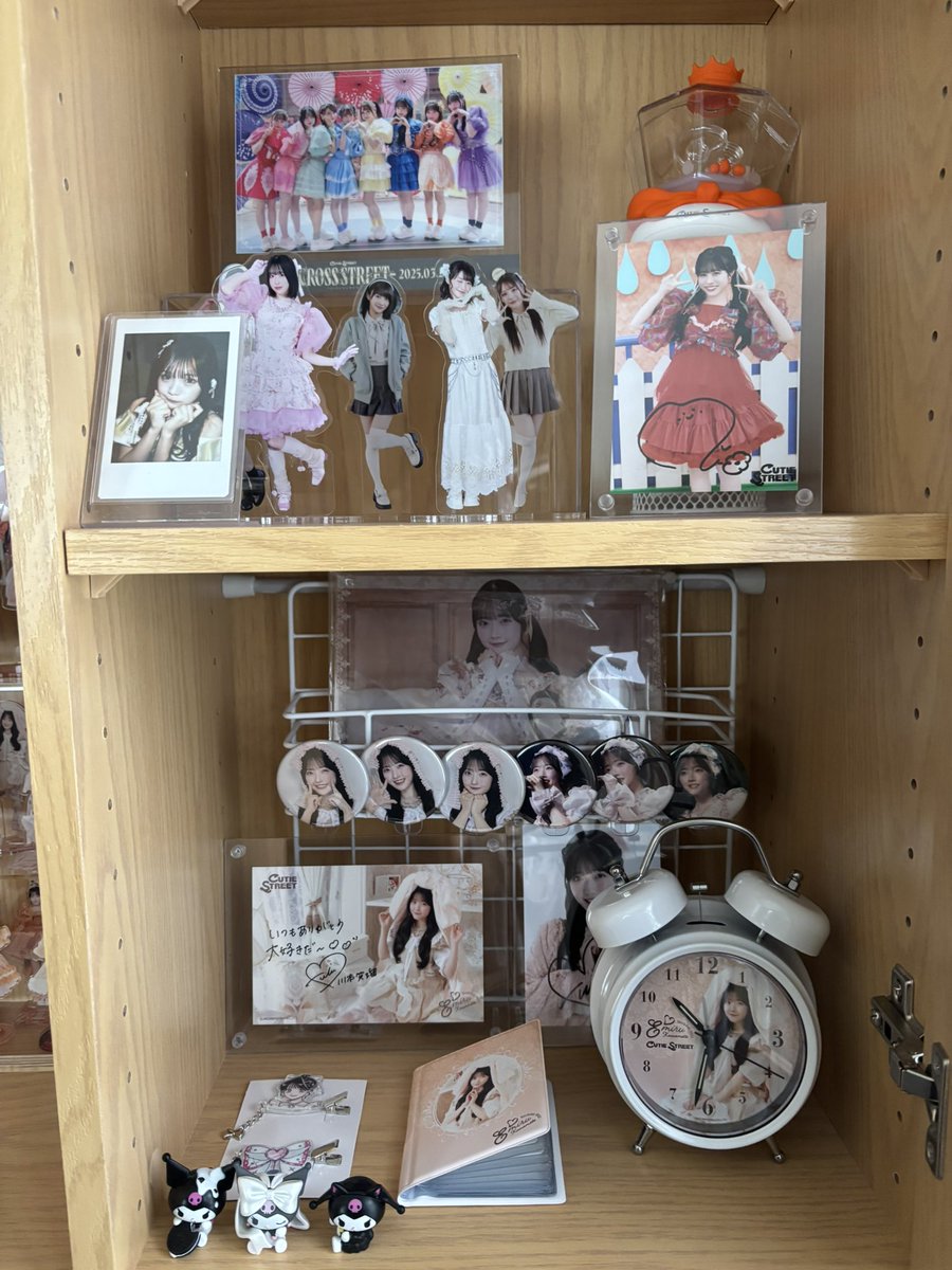 推し活棚アップグレード完了！ えみるちゃんグッズがいっぱいで幸せ