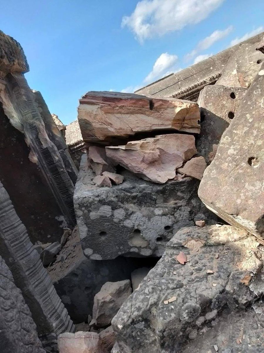 OBvlogs's tweet photo. 📢 **Urgent Update on Preah Vihear Temple**

We regret to report that Preah Vihear Temple has sustained extensive damage during the fighting in December. The recent shelling from Thailand has tragically undone years of hard work and restoration efforts dedicated to preserving this iconic UNESCO World Heritage Site.

This temple is not just a remarkable piece of architecture; it is a vital part of Cambodia's cultural heritage. The ongoing conflict continues to threaten our history and the pursuit of peace in the region.

Let us come together to advocate for peace and the preservation of our invaluable heritage.

#PreahVihear #Cambodia #CulturalHeritage #Peace #Restoration