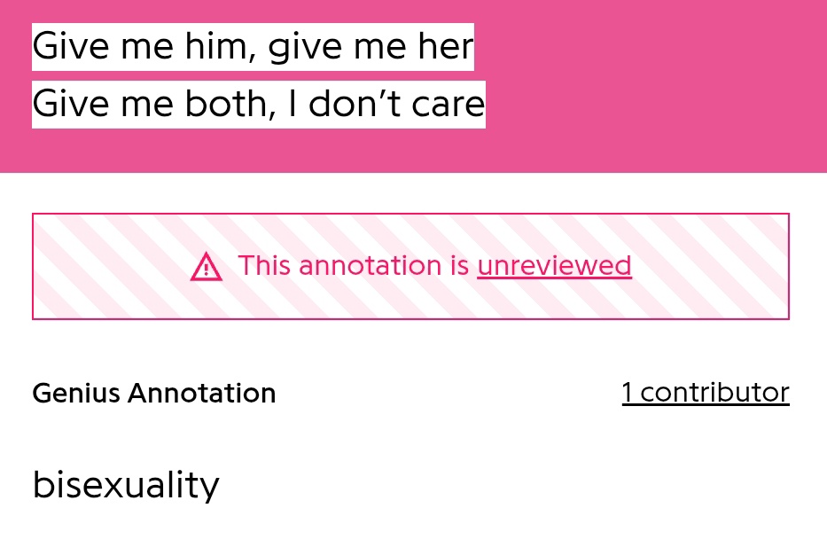 countbisexulaa's tweet image. this genius annotation is frying me 😭