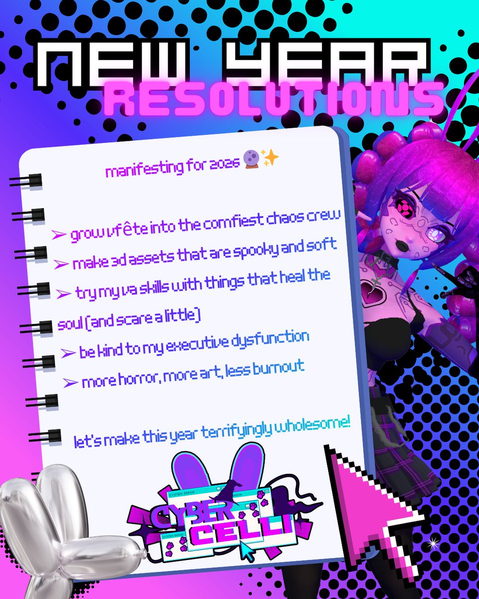 Celebrating the new year with some quick goals! Hopefully we're able to hit all of these this year!
#Vtuber #VFête #ENVtuber