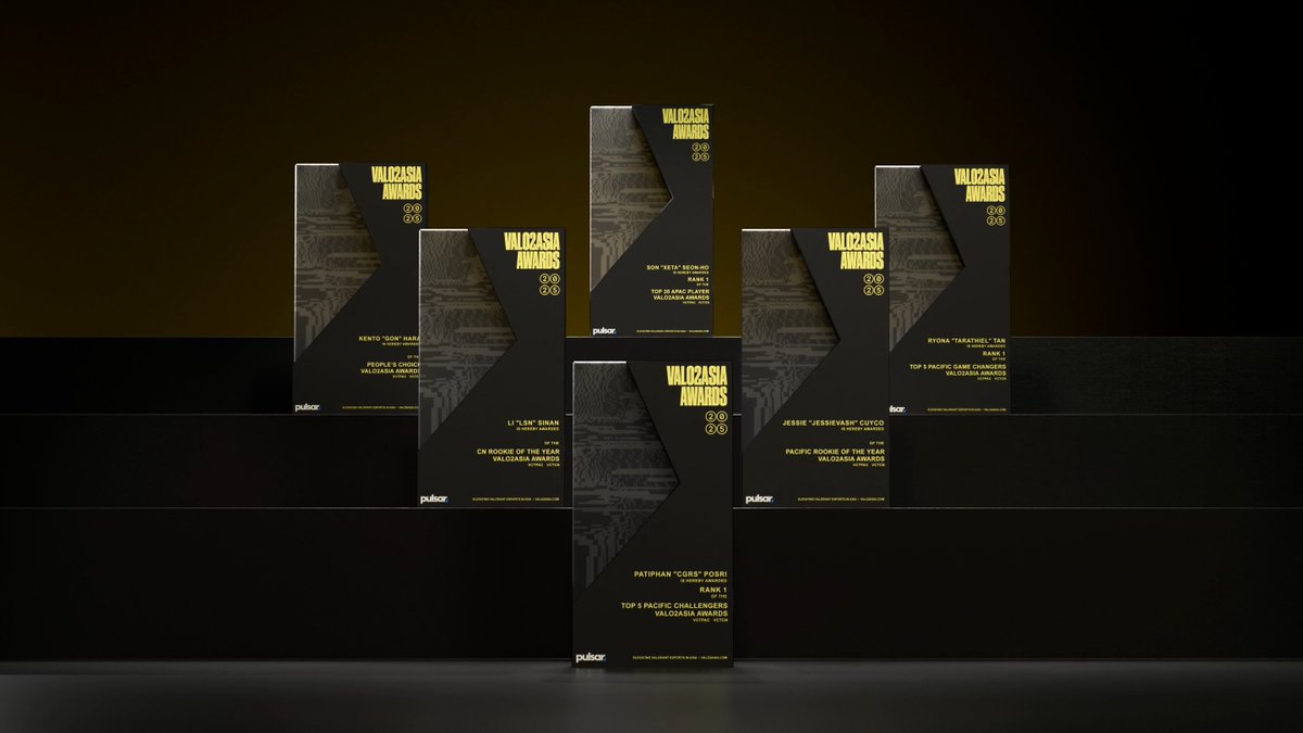 VALO2ASIA's tweet photo. Everyone selected for a VALO2ASIA Awards 2025 category will get a custom plaque featuring their full name, IGN, and category. 

Plaques, currently in production, will be shipped, or handed out in person at events we attend.

#TheVALO2ASIAAwards is brought to you by @PulsarGears https://t.co/3gNwv2qvFY
