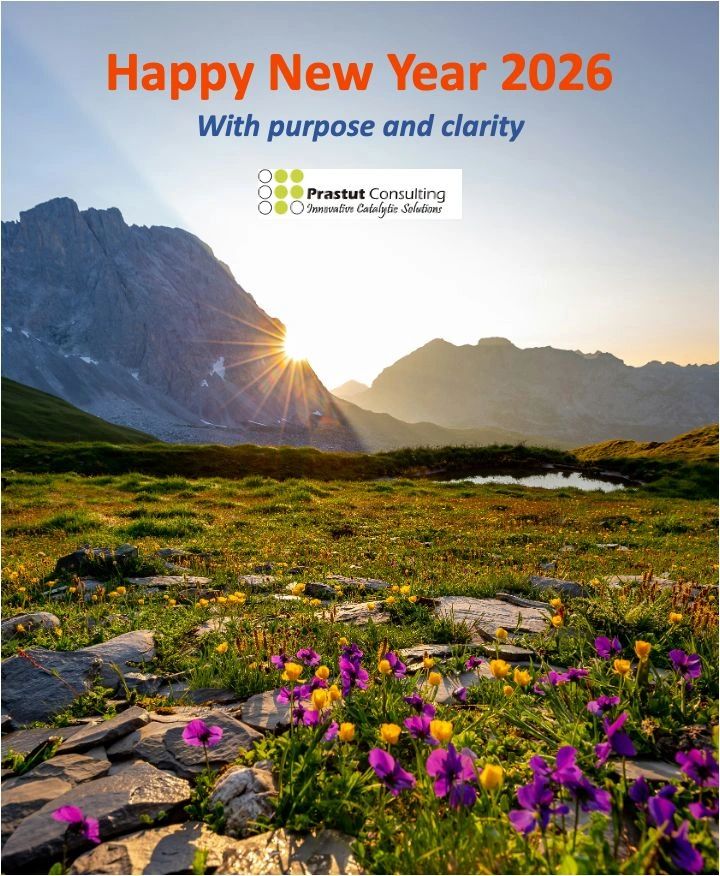Entering 2026 with intention—
listening closely, staying grounded, and turning insight into clarity.
Happy New Year 2026.
— Team Prastut Consulting