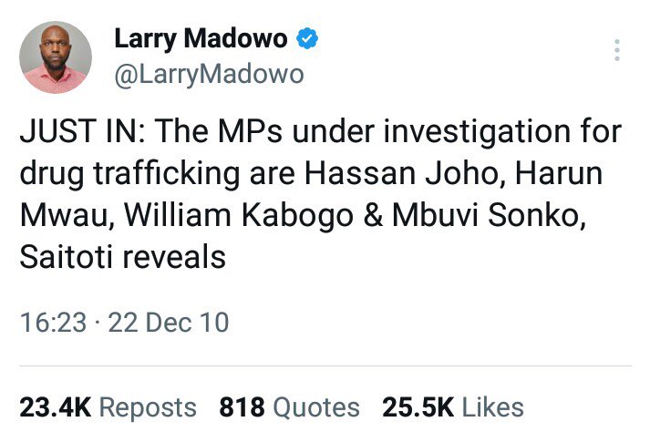 Wanjiru2027's tweet image. While he has two cabinet cs who are alleged traffickers.
Nyani haoni kundule.