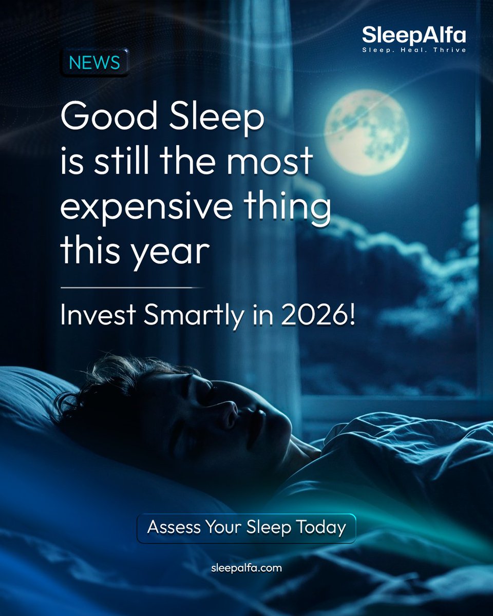 SleepAlfa's tweet photo. Good sleep is not a luxury. It is a smart investment in 2026.
Poor sleep quietly weakens focus and decisions. Over time, the cost adds up.

Assess your sleep with @SleepAlfa: https://t.co/KLUoacuecT

#SleepHealth #PerformanceDriven #NewYear #Wellbeing #WorkplaceHealth #SleepAlfa https://t.co/uOsoQgF5jU