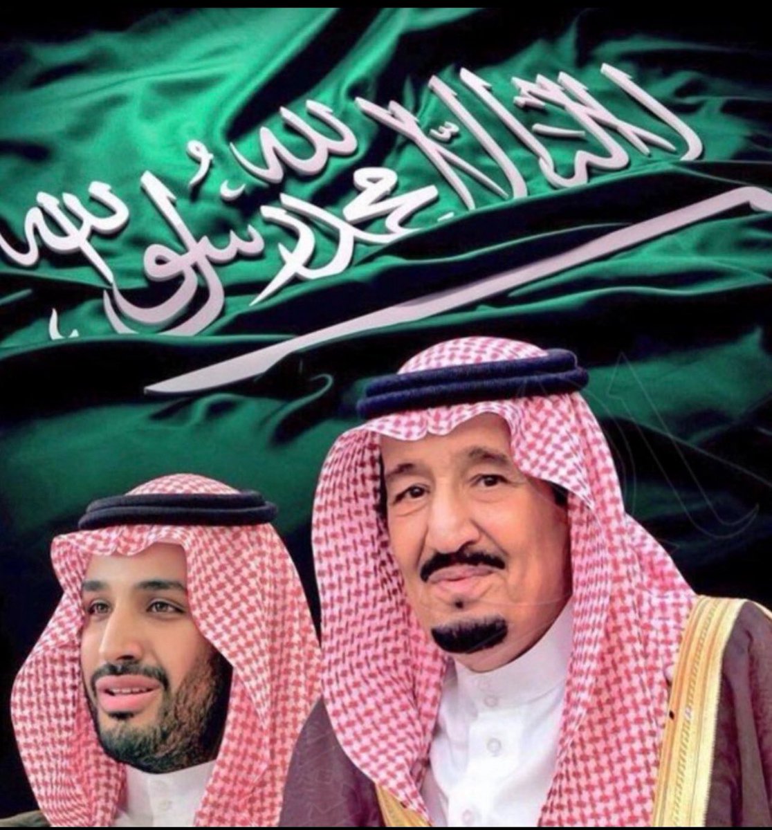 حفظ الله والدنا وقائدنا الملك #سلمان__بن__عبدالعزيز 
وسمو ولي العهد الأمير #محمد__بن__سلمان 
ووفقهم الله وايدهم بنصره 

اللهم احفظ وطننا الغالي قيادة وحكومة وشعبا . 

#المملكة_العربية_السعودية 
 #السعوديه_العظمي